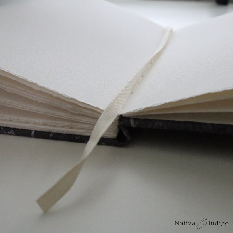 Cotton Watercolor Hardcover Sketchbook Handmade Linen Purple Etsy