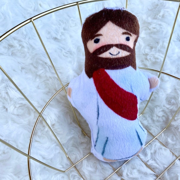 Cute Jesus plush doll Christening favor Little Boy and Girl Gift Baptism Catholic Lent Holy Communion Home schooling easter basket