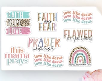 Mama Bible verse sticker mama pack faith motivation affirming Sticker Planner Journaling Catholic Christian Gift for mom gift gift for her