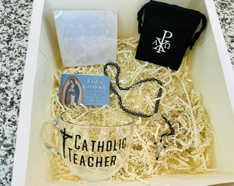 Catholic Teacher Gift thank you teacher gift pack gift for him gift for teacher Catholic man gift beginning of year gift end of year gift