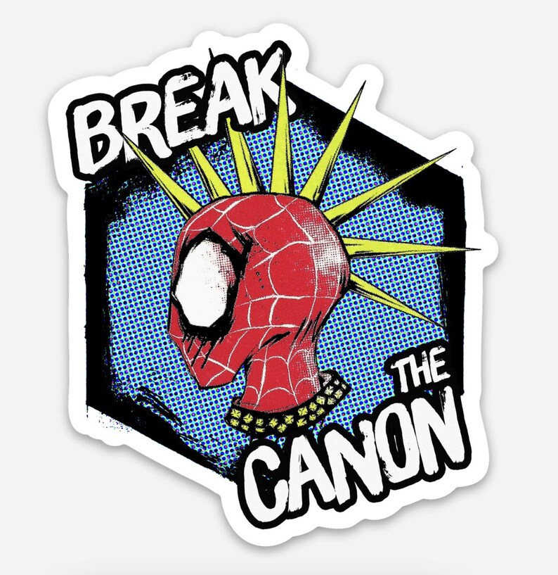 ANTAGONIZE FASCISTS Hobie Punk Spider Vinyl Sticker Break Canon | No Kings REGULAR Break Canon