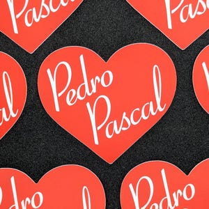 I Love PEDRO PASCAL vinyl sticker