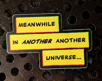 ANOTHER UNIVERSE multiverse vinyl sticker | Spiderverse | Miles | Gwen