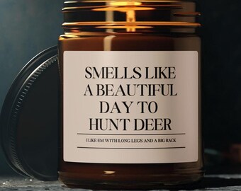 Hunter gift, Candle for Hunter - Gift for Deer Hunter- Gift For Hunters - Funny Hunting gift - Hunting Candle, Hunter Husband