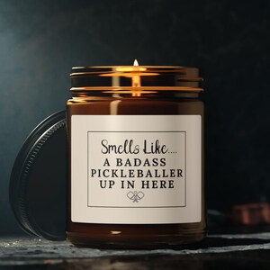 Cadeau bougie drôle de pickleball, pour joueur de pickleball, cadeau drôle de pickleball, cadeau de Noël pour joueur de pickleball, joueur de pickleball