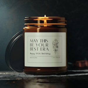 Personalized 18th Birthday Gift, 18th Birthday candle, 18th Birthday gift for daughter, Bestie 18th Birthday Candle, Gift for her, 18th Bday