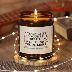 5th Anniversary Gift 5 Year Anniversary Gifts Five Year Anniversary Gift Funny Boyfriend Him Girlfriend 5 Anniversary Gifts Wife Funny Gift