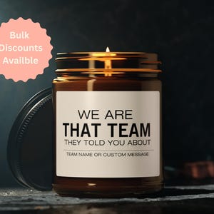 Employee Christmas Gifts Bulk, Personalized Best Team Candle, Corporate Gift, Team Appreciation, Coworker Gift, Employee Thank You Gifts