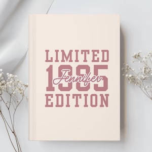 Personalized 40th Birthday gift, 40th Birthday Journal,1985 Birthday gift, Chapter 40 Birthday gift, Birthday Journal for her, Custom gift