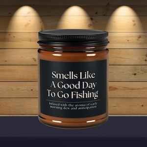fishing gift for him, Gift for Fishing Husband, Candle for Fisherman, Fishing Gift, Fishing Dad, Fishing Boyfriend, Candle for him
