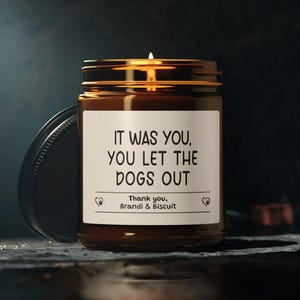 Dog Sitter Gift - Dog walker Gift, Candle for dog sitter - Dog Sitter Thank you- Doggie Daycare Gift - Pet Sitter Gift- Dog walker