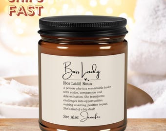 Boss lady Gift, Candle for boss, Thank You Gift For Boss, Entrepreneur Gifts, New Business Owner Girl Boss Boss' Day Gifts, boss xmas gift