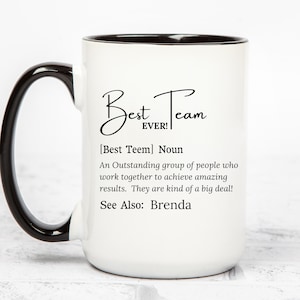 Employee Christmas Gifts Bulk | Best Team Ever Gift | Best Team Ever Mug | Employee Appreciation | Office Holiday Party Present