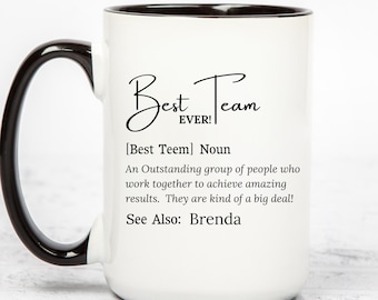Employee Christmas Gifts Bulk | Best Team Ever Gift | Best Team Ever Mug | Employee Appreciation | Office Holiday Party Present