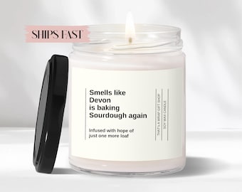 Funny Sourdough Gift, Sourdough Starter Candle, Baking Gift, Bread Baker Gift for Wife, Baking Sourdough Christmas Gift for Her