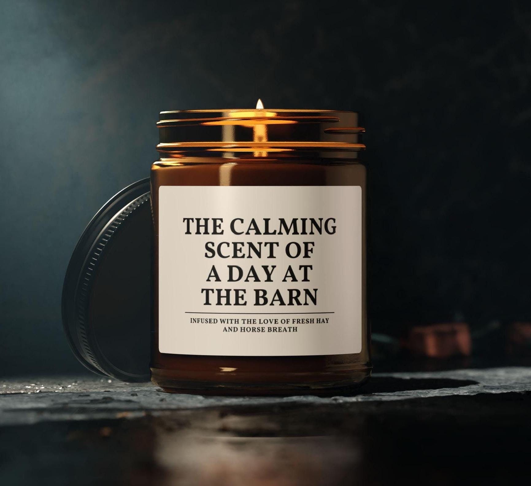 Horse Lover Gift | Candle For Horse Lover | Day At the Barn Candle | equestrian barn gifts | Horse Lover candle, Animal Lover gift