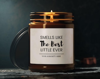 Big Little Reveal Gift, Personalized Big Little Reveal Candle, Sorority Big Little Basket Gift, My Little Is Hot, Big Little Basket Stuffer
