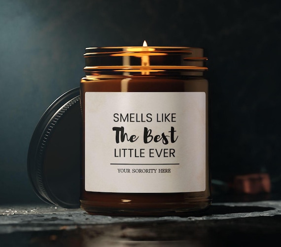 Big Little Reveal Gift, Personalized Big Little Reveal Candle, Sorority Big Little Basket Gift, My Little Is Hot, Big Little Basket Stuffer