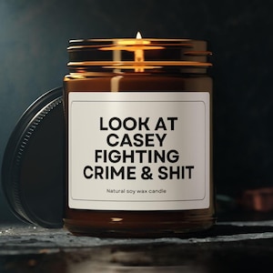 Personalized Police Officer candle, gift for new cop, Police Officer Gift, Cop graduation gift, Police Academy gift, Funny Cop candle.