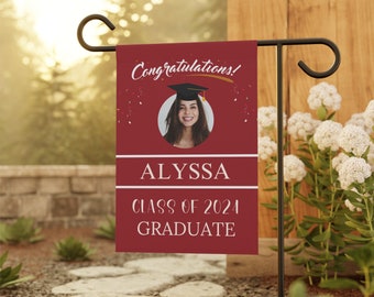 Graduation Yard Sign, Graduate Yard Sign, College Grad Flag, College Class of 2024 Grad Flag, Personalized College Yard Flag, 2024