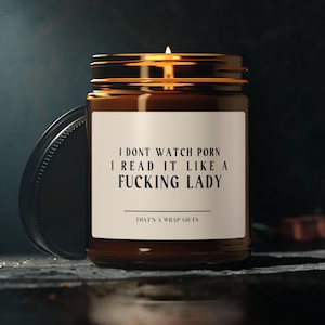 Smut Reader Gift, Funny Book Lover Candle, Probably Smut Lover Gift, Book Lover Gift, Book Lover Gift, Funny Birthday candle