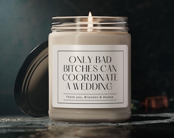 Personalized Wedding Coordinator Gift, Funny Candle Event Coordinator, Thank You Gift Gifts for Wedding Planner, Wedding Planner Idea Gifts