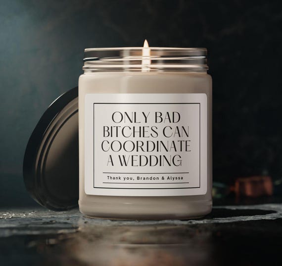 Personalized Wedding Coordinator Gift, Funny Candle Event Coordinator, Thank You Gift Gifts for Wedding Planner, Wedding Planner Idea Gifts