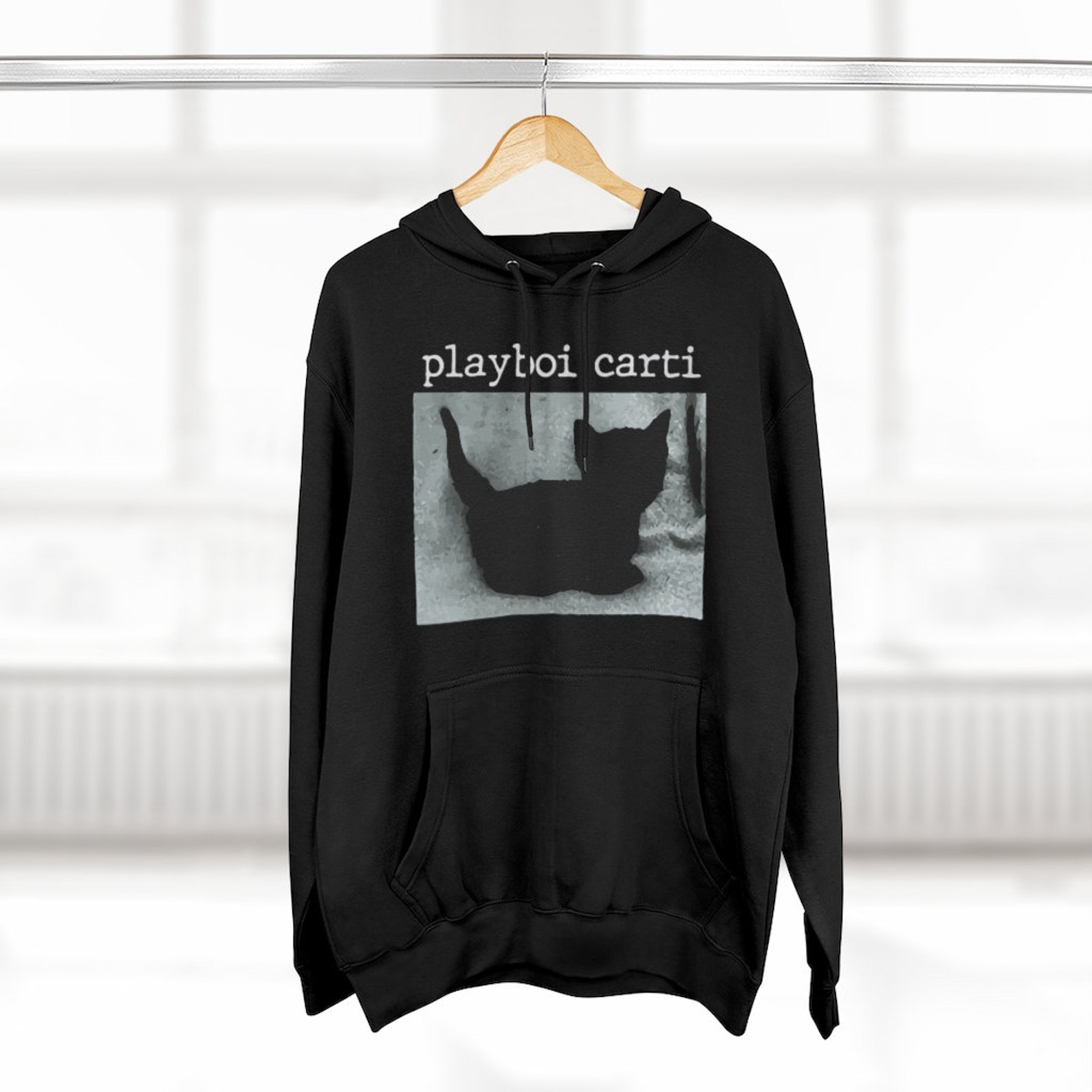 Playboi Carti Cat Hoodie Merch Meme Jumper Tour Hooded Etsy UK