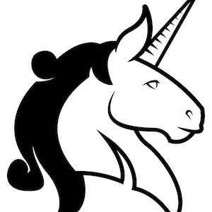 Unicorn head SVG PNG File Instant Download Clip Art