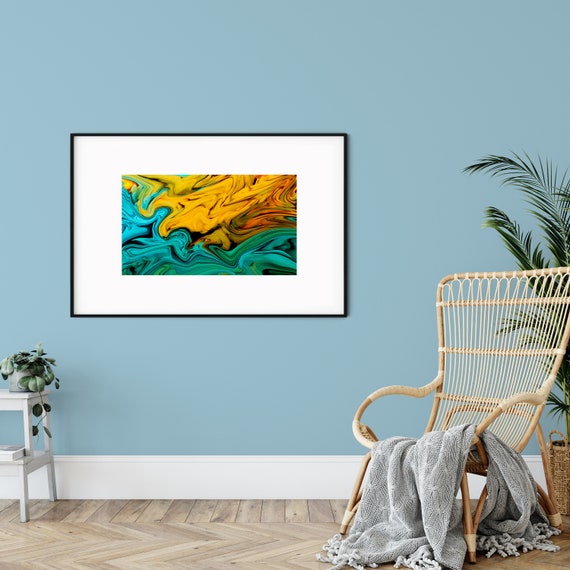 Mustard Clay Wall Art Decor Framed Picture Frames and Etsy