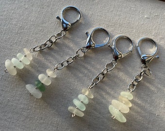 Sea glass keychain, nature sea glass keychain, sea glass