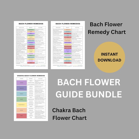 Bach Flower Bundle, Bach Flower Remedies Guide, Chakra Bach Flower