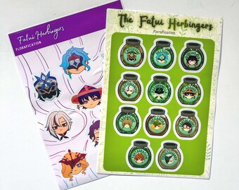 Genshin Impact Fatui Harbinger Sticker Sheets (A5)
