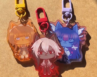 Nod Krai "Cat Krai" Charms - Arlecchino, Columbina, Sandrone