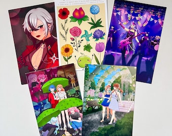 Assorted 4x6” Prints - Genshin Impact, Stardew Valley, DDLC, Project Sekai, Danganronpa