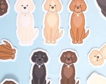 Labradoodle Die Cut Sticker | Cute Dog Breed Die Cut Sticker | Dog Lover Gift