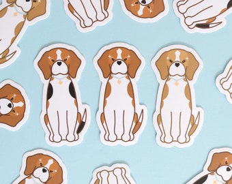 Beagle Die Cut Sticker | Cute Dog Breed Die Cut Sticker | Dog Lover Gift