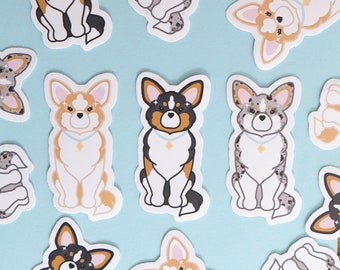 Corgi Die Cut Sticker | Cute Dog Breed Die Cut Sticker | Dog Lover Gift