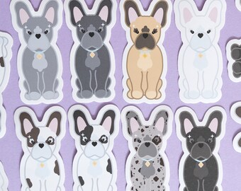 French Bulldog Die Cut Sticker | Cute Dog Breed Die Cut Sticker | Dog Lover Gift