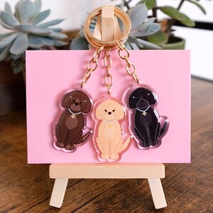 Cockapoo Acrylic Keychain | Cute Dog Breed Keyring | Dog Lover Gift