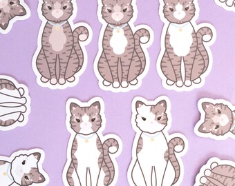 Tabby Cat Die Cut Sticker | Cute Cat Breed Die Cut Sticker | Cat Lover Gift