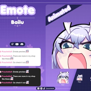 Animated Bailu Emote // for Twitch, Discord, Youtube
