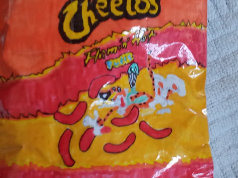 Cheetos Flamin Hot Paper Squishy Made by 11 Year Old With Hard Etsy