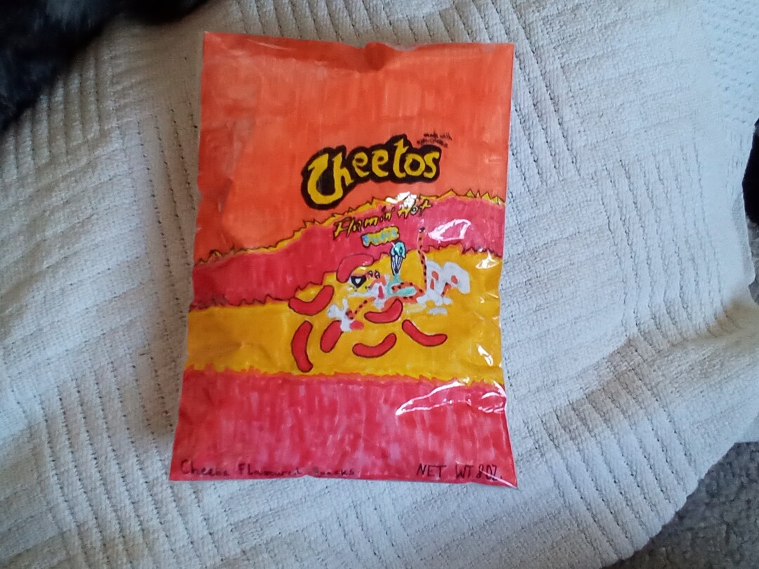 Cheetos Flamin Hot Paper Squishy Made by 11 Year Old With Hard Etsy