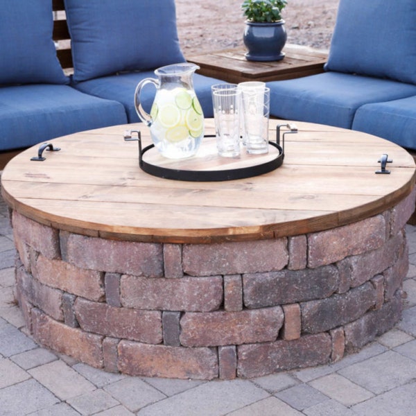 Fire Pit Table Natural Raw