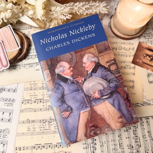 Nicholas Nickleby di Charles Dickens 1995, Wordsworth Classics, Libro in brossura vintage, Avventura classica inglese, Idee regalo per gli amanti dei libri
