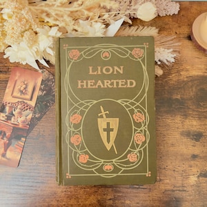 Lion Hearted The Story of Bishop Hannington&#39;s Life, 1909 Vintage Hardcover, Book Lover Gift Ideas, Hardback