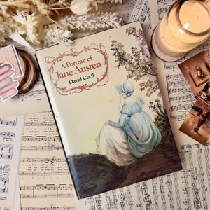 Um retrato de Jane Austen por David Cecil, 1978 Capa dura, livro vintage Biografia de Jane Austen por meio de seus livros e cartas
