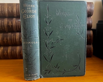 Vintage George Eliot Romola I, Cabinet Edition, Clothbound Book