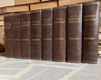 Vintage Dickens Novel, 1930s Odhams Press, Faux Leather Bound